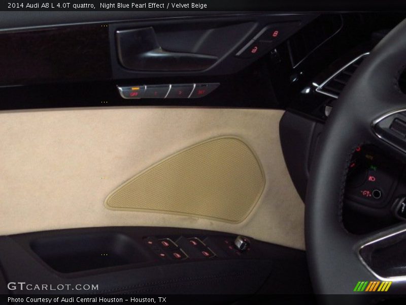 Night Blue Pearl Effect / Velvet Beige 2014 Audi A8 L 4.0T quattro