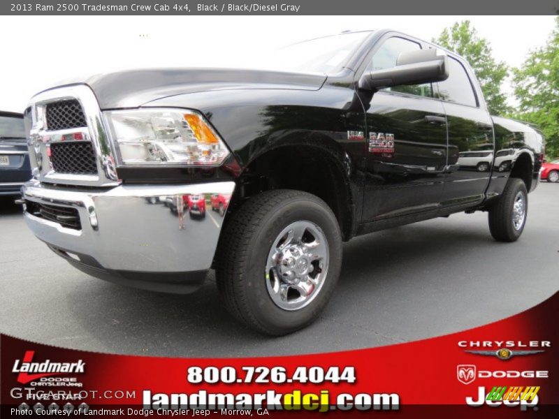Black / Black/Diesel Gray 2013 Ram 2500 Tradesman Crew Cab 4x4