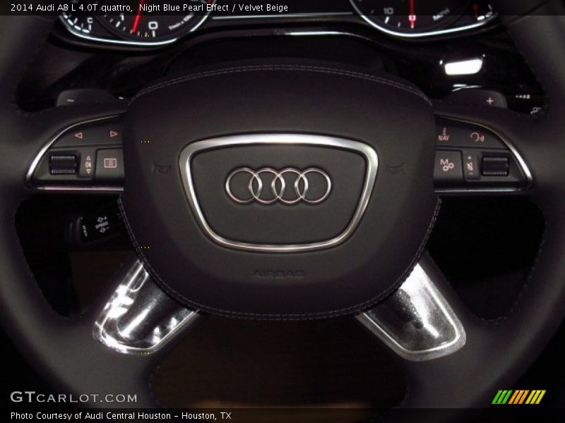 Night Blue Pearl Effect / Velvet Beige 2014 Audi A8 L 4.0T quattro