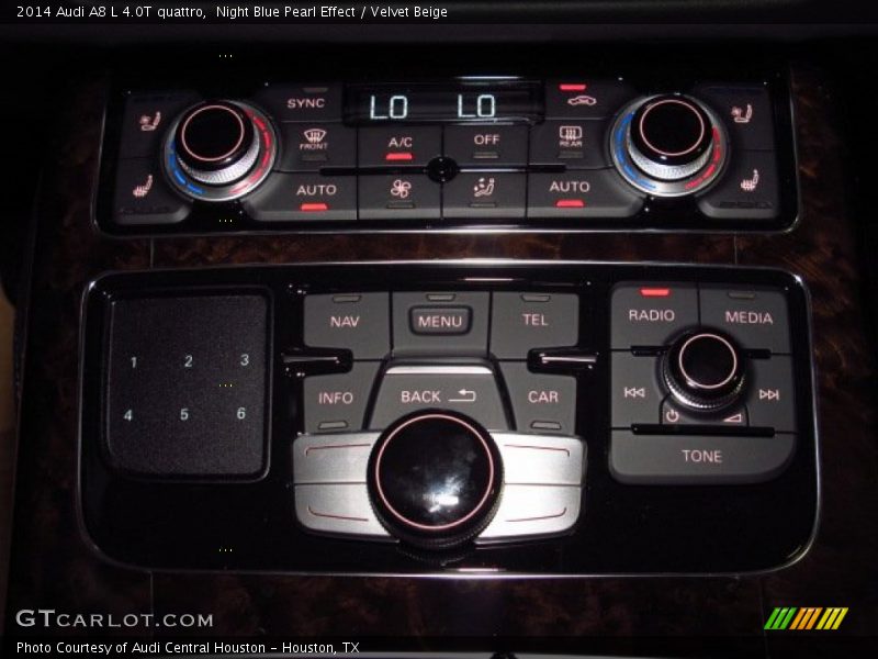 Night Blue Pearl Effect / Velvet Beige 2014 Audi A8 L 4.0T quattro