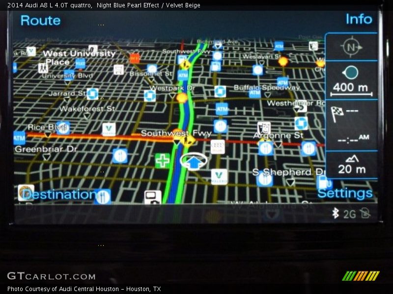 Navigation of 2014 A8 L 4.0T quattro