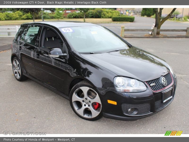 Black Magic Metallic / Interlagos Black Cloth 2009 Volkswagen GTI 4 Door