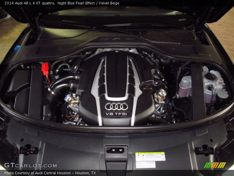  2014 A8 L 4.0T quattro Engine - 4.0 Liter Turbocharged FSI DOHC 32-Valve VVT V8