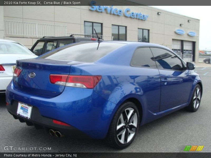 Corsa Blue / Black Sport 2010 Kia Forte Koup SX