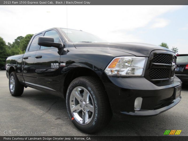 Black / Black/Diesel Gray 2013 Ram 1500 Express Quad Cab