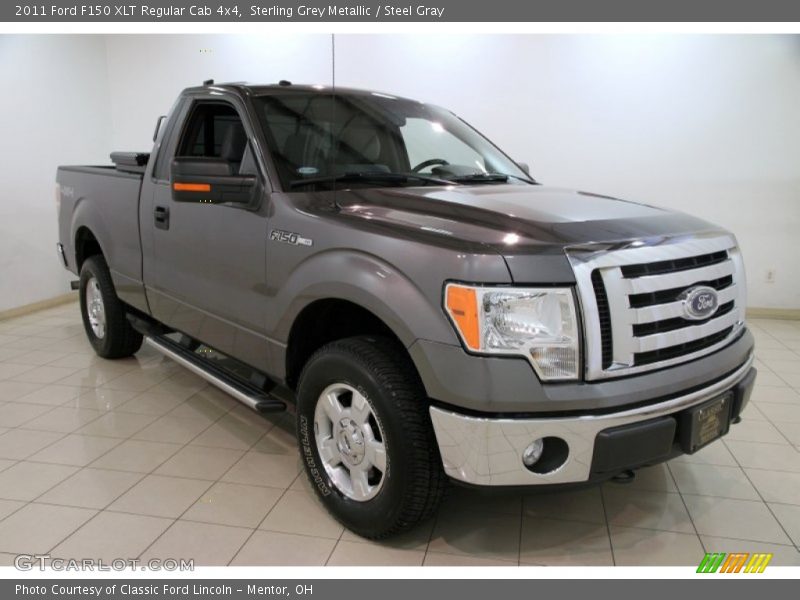 Sterling Grey Metallic / Steel Gray 2011 Ford F150 XLT Regular Cab 4x4