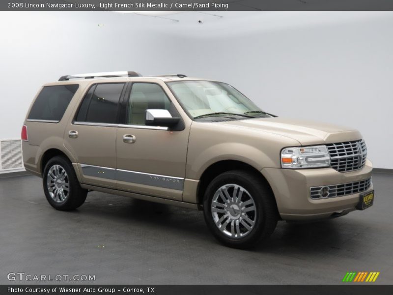 Light French Silk Metallic / Camel/Sand Piping 2008 Lincoln Navigator Luxury