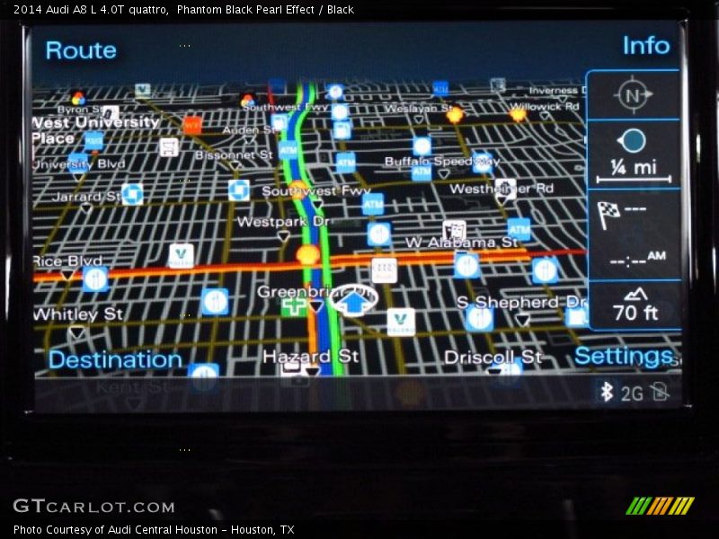 Navigation of 2014 A8 L 4.0T quattro