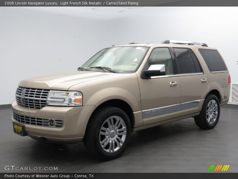 Light French Silk Metallic / Camel/Sand Piping 2008 Lincoln Navigator Luxury
