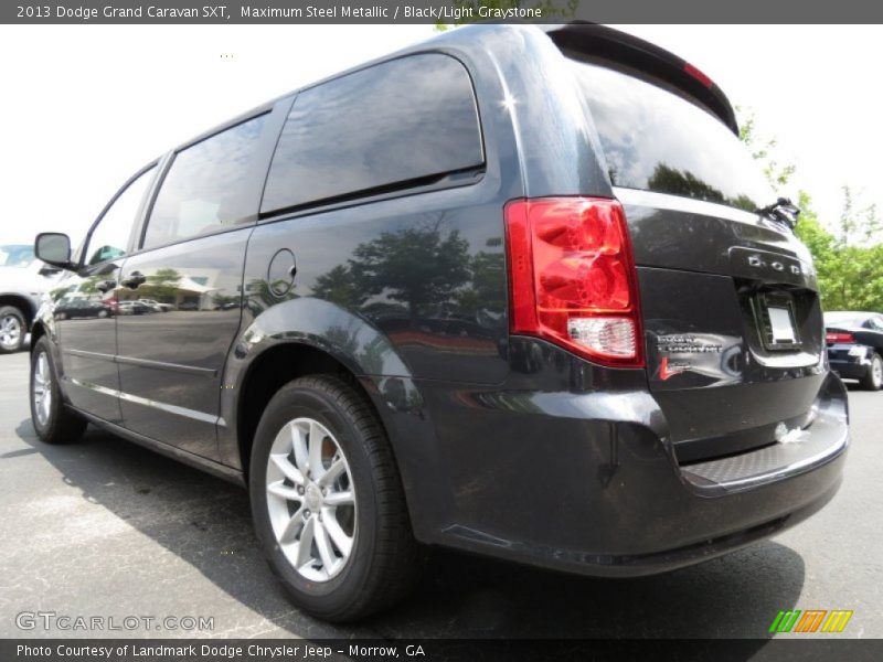 Maximum Steel Metallic / Black/Light Graystone 2013 Dodge Grand Caravan SXT