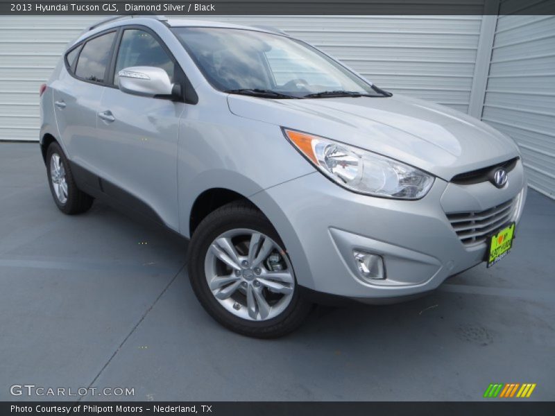 Diamond Silver / Black 2013 Hyundai Tucson GLS