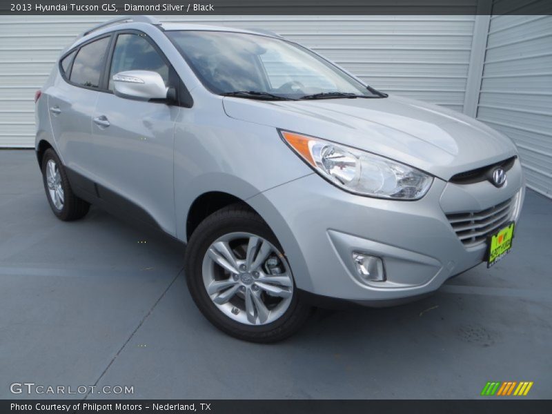 Diamond Silver / Black 2013 Hyundai Tucson GLS