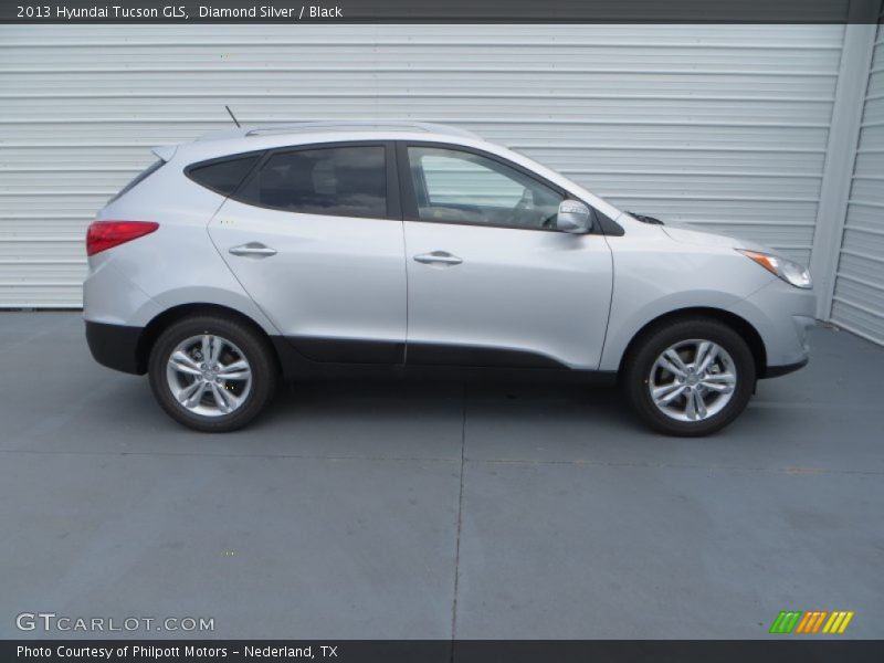 Diamond Silver / Black 2013 Hyundai Tucson GLS