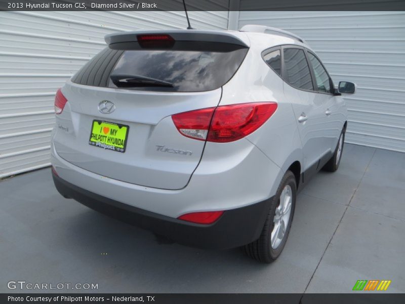 Diamond Silver / Black 2013 Hyundai Tucson GLS