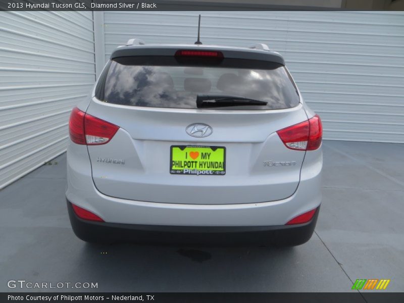 Diamond Silver / Black 2013 Hyundai Tucson GLS