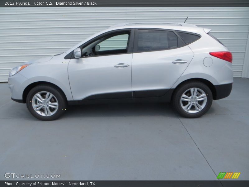 Diamond Silver / Black 2013 Hyundai Tucson GLS