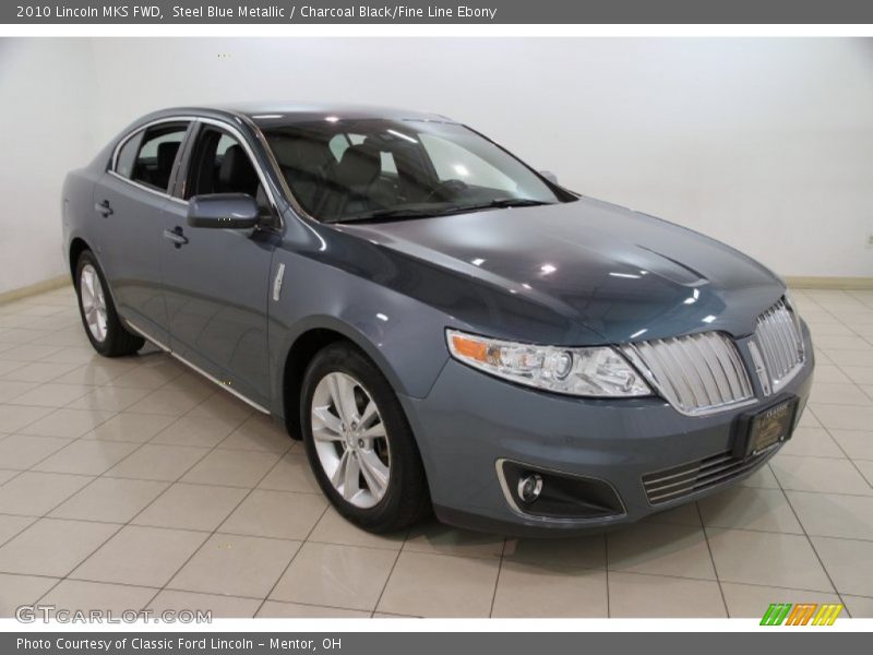 Steel Blue Metallic / Charcoal Black/Fine Line Ebony 2010 Lincoln MKS FWD