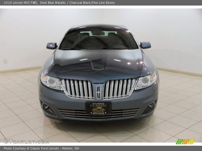 Steel Blue Metallic / Charcoal Black/Fine Line Ebony 2010 Lincoln MKS FWD