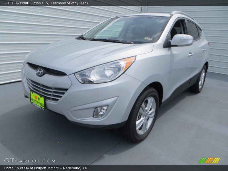 Diamond Silver / Black 2013 Hyundai Tucson GLS