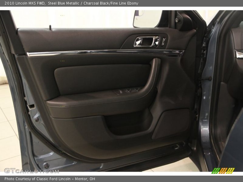 Steel Blue Metallic / Charcoal Black/Fine Line Ebony 2010 Lincoln MKS FWD