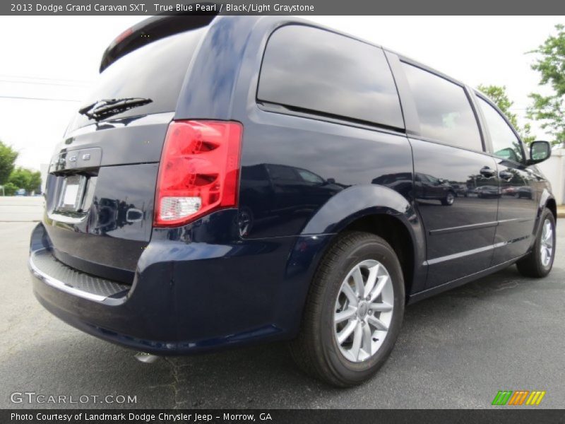 True Blue Pearl / Black/Light Graystone 2013 Dodge Grand Caravan SXT