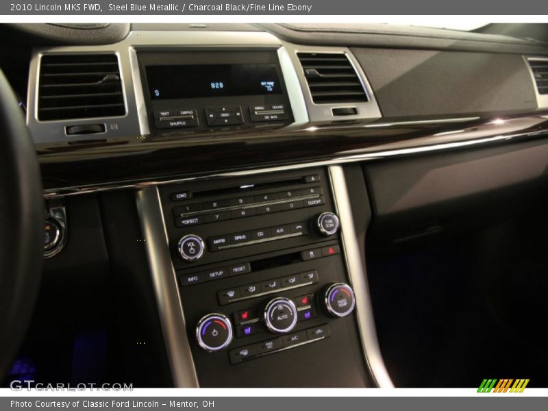 Steel Blue Metallic / Charcoal Black/Fine Line Ebony 2010 Lincoln MKS FWD
