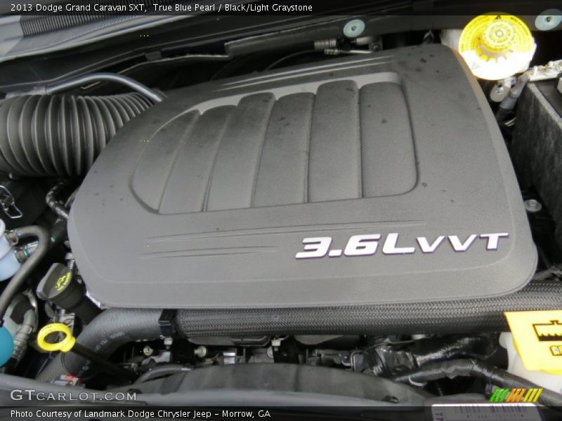 True Blue Pearl / Black/Light Graystone 2013 Dodge Grand Caravan SXT