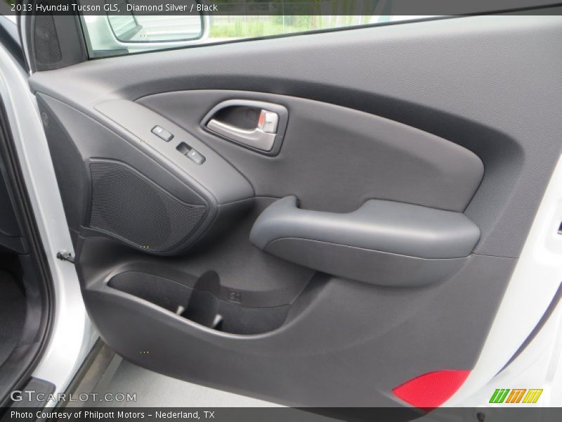 Diamond Silver / Black 2013 Hyundai Tucson GLS