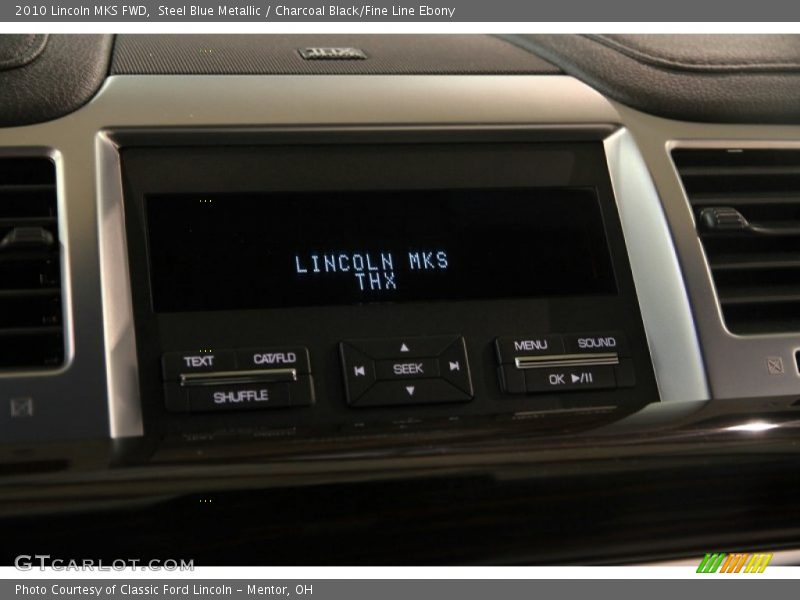 Steel Blue Metallic / Charcoal Black/Fine Line Ebony 2010 Lincoln MKS FWD