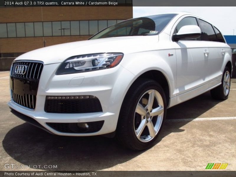 Carrara White / Cardamom Beige 2014 Audi Q7 3.0 TFSI quattro
