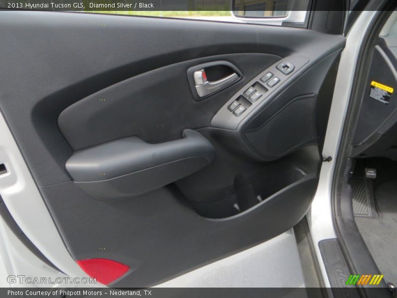 Diamond Silver / Black 2013 Hyundai Tucson GLS