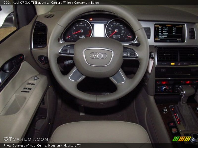 Carrara White / Cardamom Beige 2014 Audi Q7 3.0 TFSI quattro