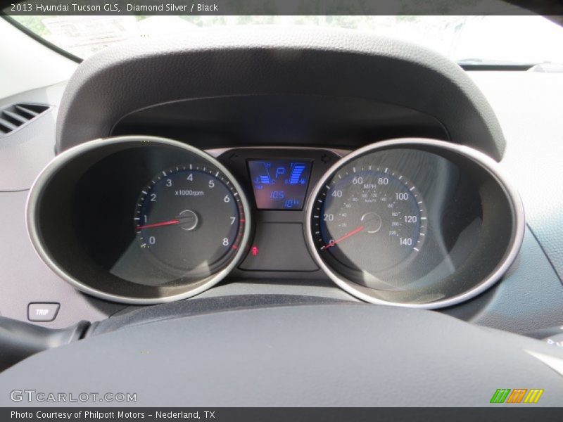 Diamond Silver / Black 2013 Hyundai Tucson GLS