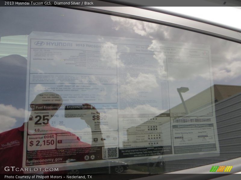 Diamond Silver / Black 2013 Hyundai Tucson GLS