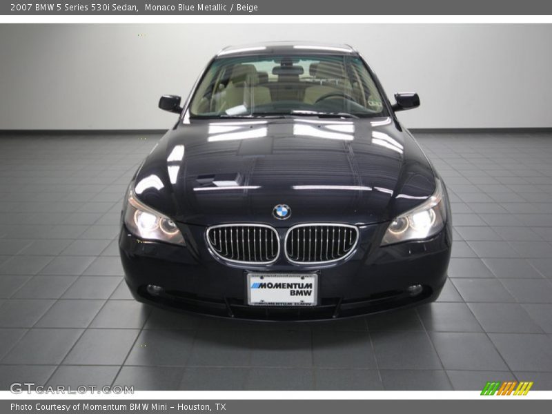 Monaco Blue Metallic / Beige 2007 BMW 5 Series 530i Sedan
