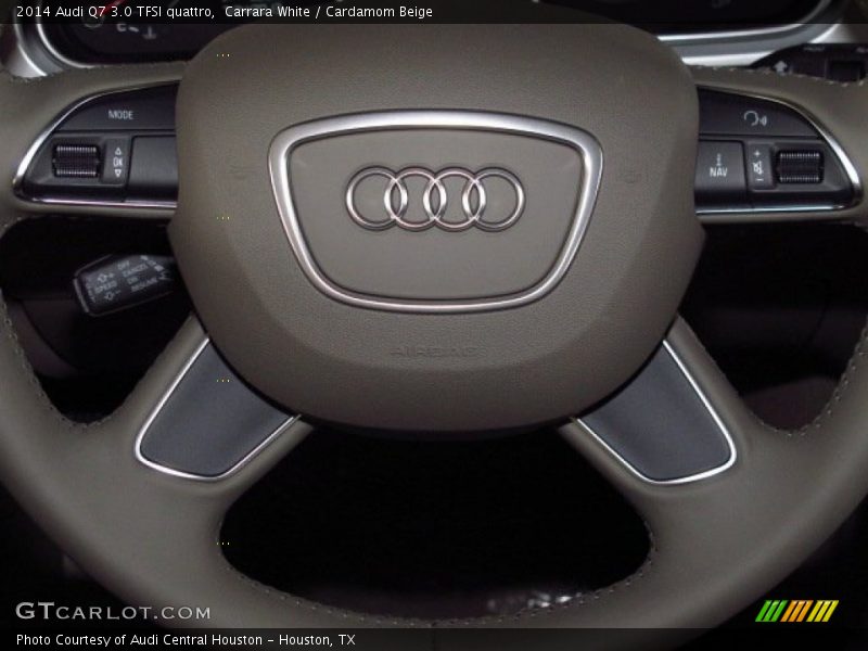Carrara White / Cardamom Beige 2014 Audi Q7 3.0 TFSI quattro
