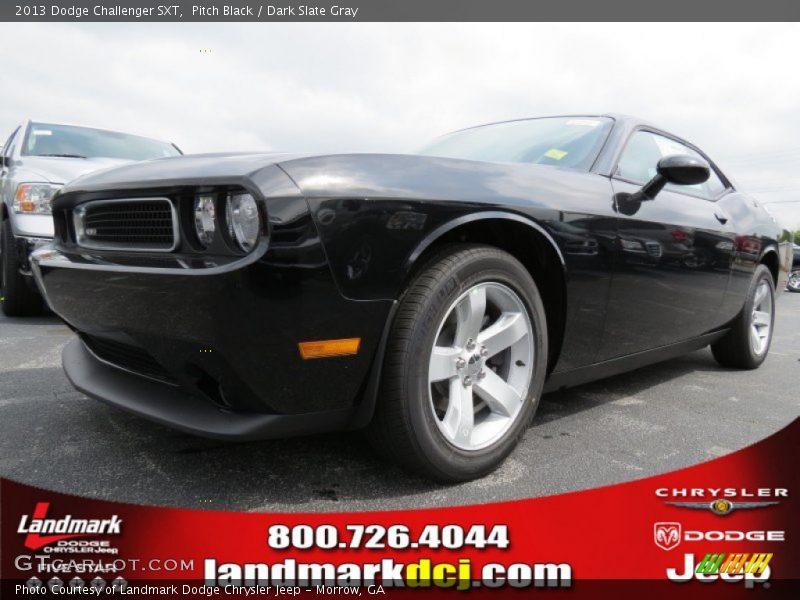 Pitch Black / Dark Slate Gray 2013 Dodge Challenger SXT