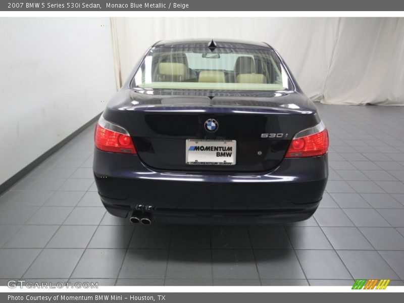 Monaco Blue Metallic / Beige 2007 BMW 5 Series 530i Sedan