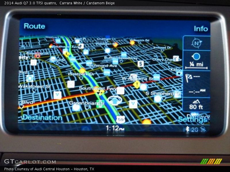 Navigation of 2014 Q7 3.0 TFSI quattro