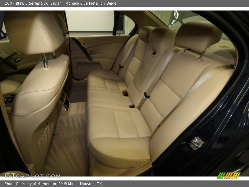 Monaco Blue Metallic / Beige 2007 BMW 5 Series 530i Sedan