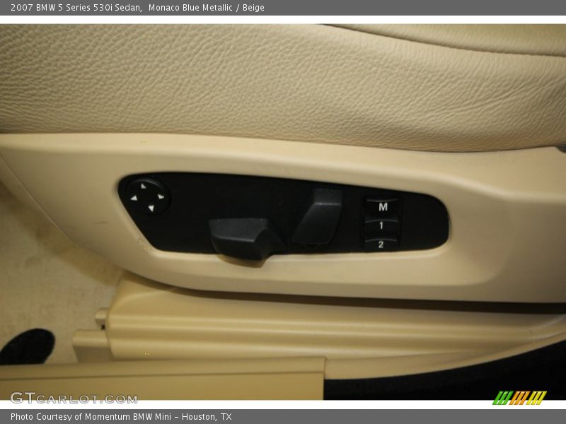 Monaco Blue Metallic / Beige 2007 BMW 5 Series 530i Sedan