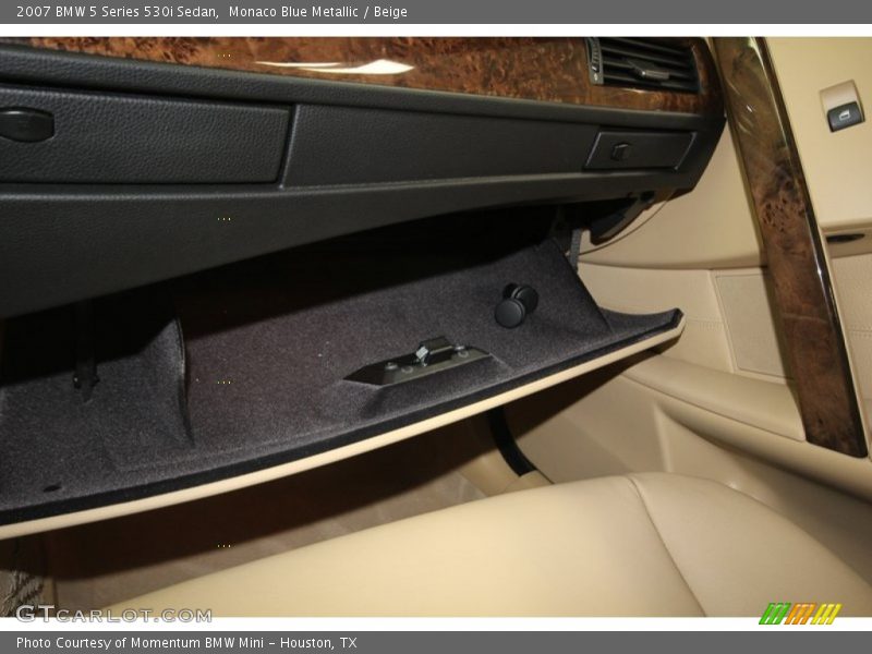 Monaco Blue Metallic / Beige 2007 BMW 5 Series 530i Sedan