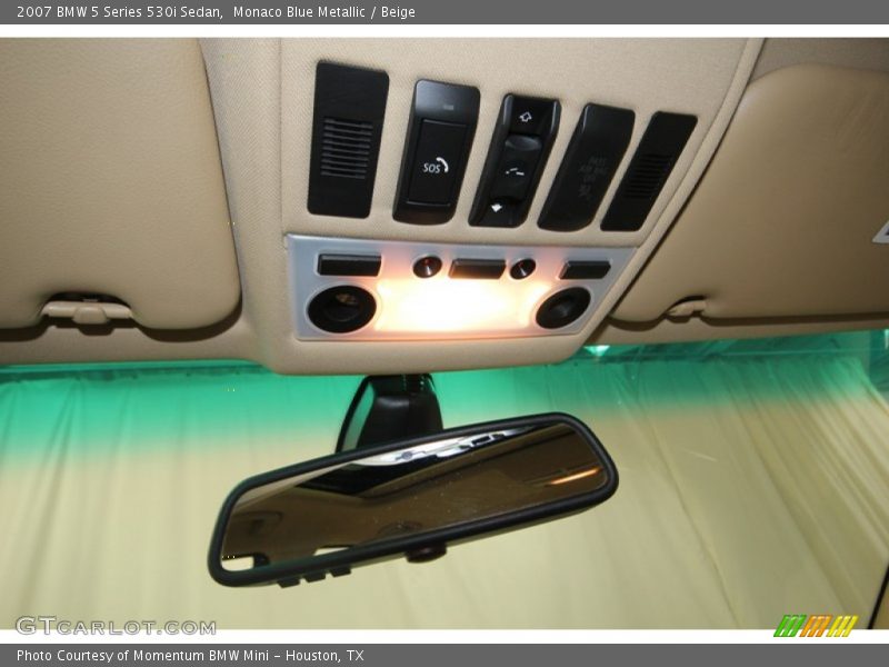 Monaco Blue Metallic / Beige 2007 BMW 5 Series 530i Sedan