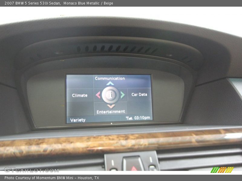 Monaco Blue Metallic / Beige 2007 BMW 5 Series 530i Sedan