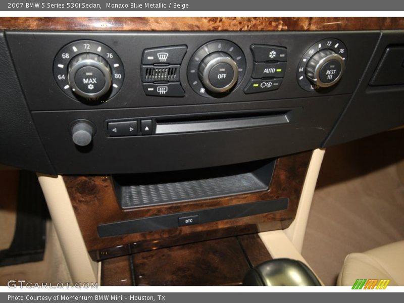 Monaco Blue Metallic / Beige 2007 BMW 5 Series 530i Sedan