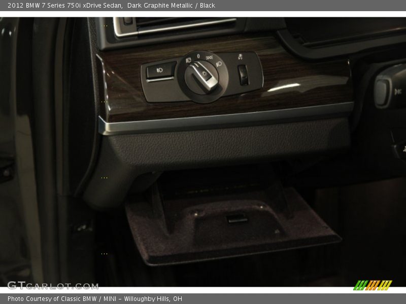 Dark Graphite Metallic / Black 2012 BMW 7 Series 750i xDrive Sedan