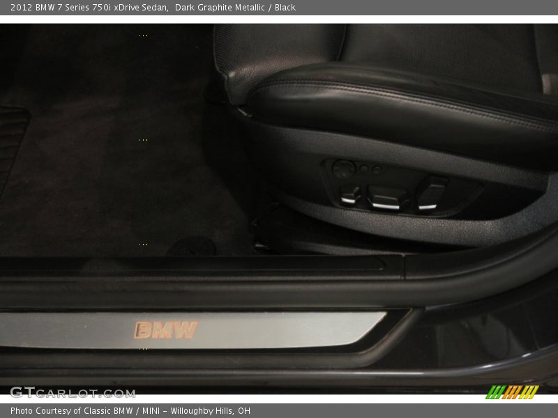 Dark Graphite Metallic / Black 2012 BMW 7 Series 750i xDrive Sedan
