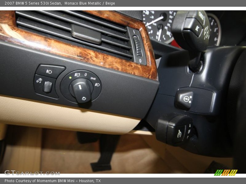 Monaco Blue Metallic / Beige 2007 BMW 5 Series 530i Sedan