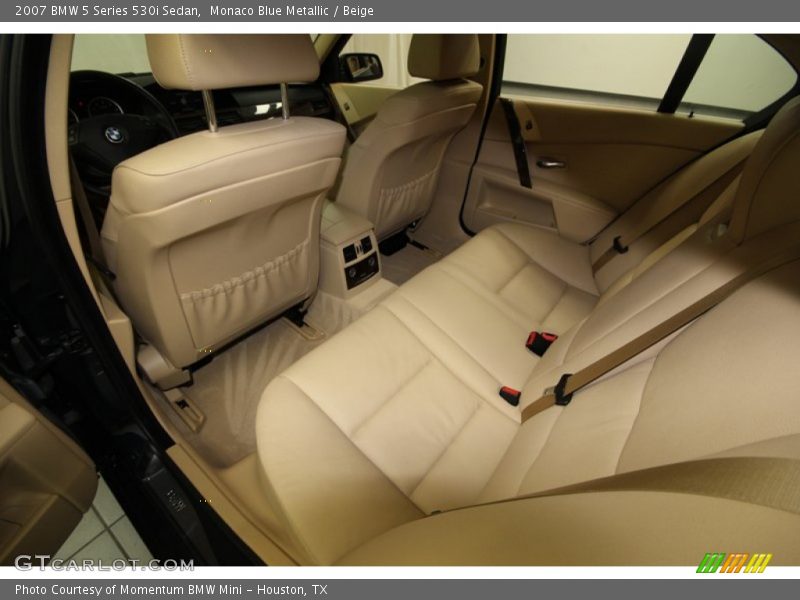 Monaco Blue Metallic / Beige 2007 BMW 5 Series 530i Sedan