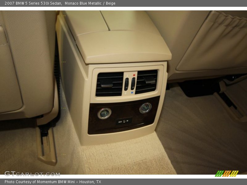 Monaco Blue Metallic / Beige 2007 BMW 5 Series 530i Sedan